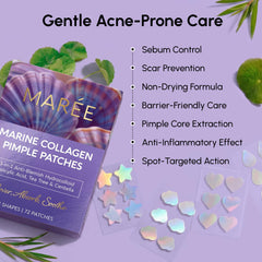 MAREE parche hidrocoloide, textura suave que absorbe impurezas