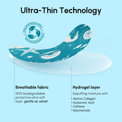 MAREE parches ojos tono uniforme con brillo suave