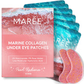 MAREE Patchs Yeux Gel Rose en boîte, hydratation rafraîchissante pour les yeux fatigués.