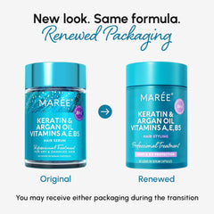 MAREE Sérum para Cabello Keratina: tratamiento ligero para suavizar rizos y puntas.