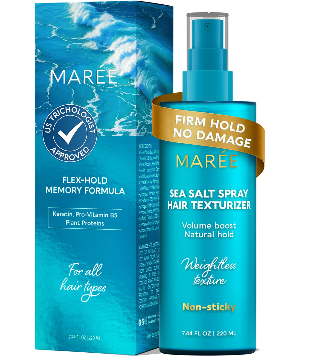 MAREE spray texturizante para cabello fino que aporta volumen ligero y definición.