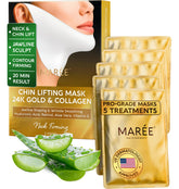 MAREE V Line 24K Oro: mascarilla frente para definición de mandíbula