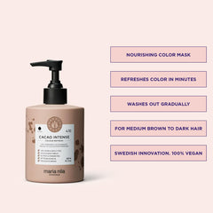 Textura cremosa de Colour Refresh Cacao Intense ofrece hidratación suave para el cabello