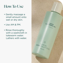 Marini SkinSolutions C-ESTA: botella destacada de gel limpiador en empaque elegante.