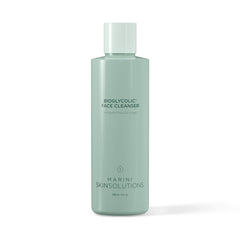 Marini SkinSolutions Bioglycolic Face Cleanser, botella iluminada, limpieza suave para piel limpia.