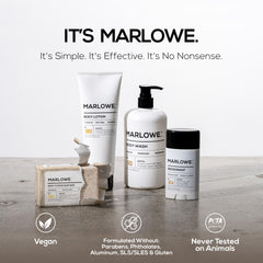 MARLOWE Crema Corporal Santal: hidratación profunda para piel suave todo el día.