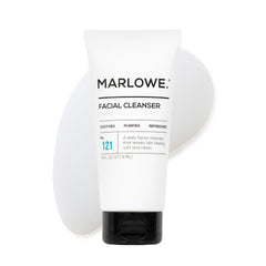 MARLOWE No. 121 limpiador facial en botella, deja la piel limpia y fresca.