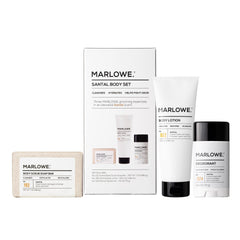 MARLOWE Santal Exfoliante Barra: exfolia suavemente para piel suave y limpia.