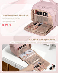 Marscamd diseño triple pliegue crea tocador compacto y ordenado.
