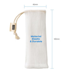 Mars Made PLA bolsita-jabon-viaje-malla: ideal para viajar y mantener higiene