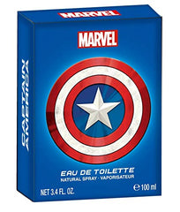 Captain America de Marvel, tapa metálica: presentación premium y cierre seguro.