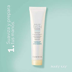 Mary Kay Satin Hands crema manos sin fragancia ideal para piel sensible.