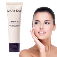 Mary Kay Timewise Lotion Jour SPF 30, bouteille: protection solaire quotidienne et hydratation légère.