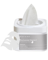 Mary&May Niacinamide Vitamina C, mascarilla diaria en caja de 30 láminas para uso continuo