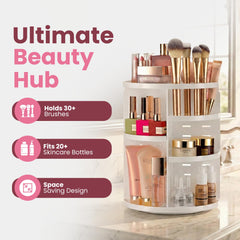 Masirs organizador de maquillaje con estantes ajustables para adaptar alturas