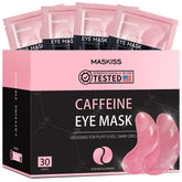 Parches Maskiss para ojos con cafeína despiertan la mirada.