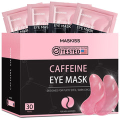 Parches Maskiss para ojos con cafeína despiertan la mirada.