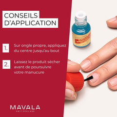 MAVALA Scientifique K+ – resina cristal refuerza la keratina natural de uñas.