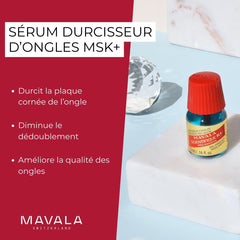 MAVALA Scientifique K+ – uña clara durante la aplicación, sensación suave y rápida.