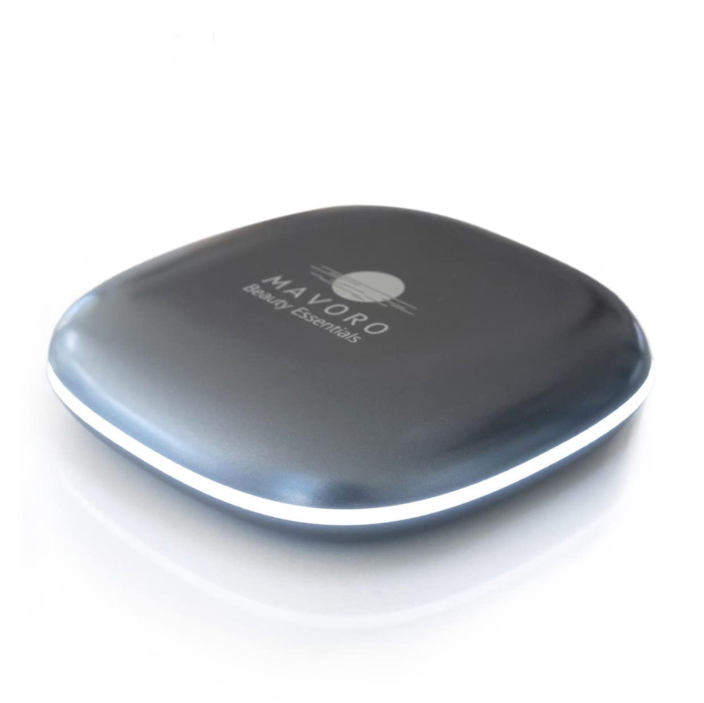 Espejo de maquillaje Mavoro iluminado para viaje con 1x-10x