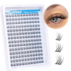 Pestañas agrupaciones naturales de Mavphnee para una apariencia suave y duradera.