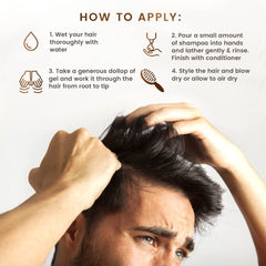 Textura natural con Scalp Rescue Gel, sensación suave sin crujidos.