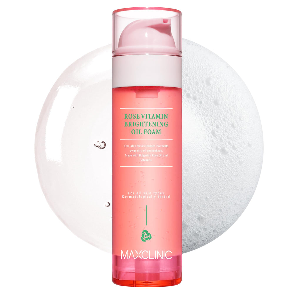MAXCLINIC Bouteille huile rose, hydratation légère pendant le nettoyage