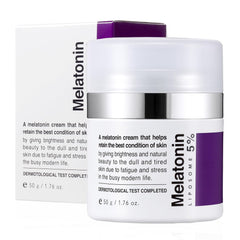 MAXCLINIC Time Return Melatonin Crema, envase visible, hidratación profunda para piel seca.