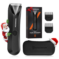 MAXGROOM: cuchilla cerámica para higiene suave y menor irritación.