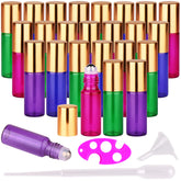 MaxMau botellas roll-on 5 ml en colores, ideales para llevar perfume o aceites.