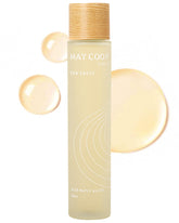 May Co op Toner: bouteille visible, hydratation en profondeur pour peau sensible.