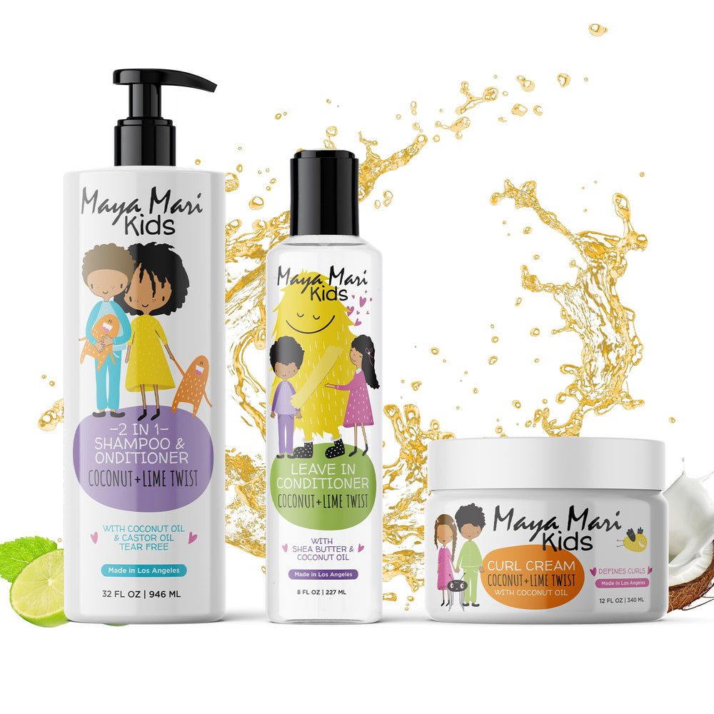 MAYA MARI 2-en-1 Shampoing et Conditionneur démêlant rapidement les cheveux des enfants