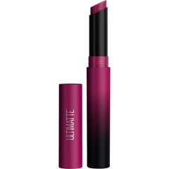 Maybelline Color Sensational Ultimatte labial frambuesa intenso, color duradero y acabado mate.