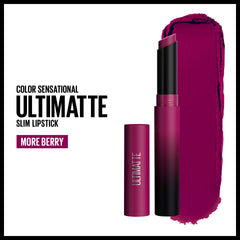 Maybelline Color Sensational Ultimatte labial malva oscuro, tono profundo para look nocturno.