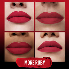 Maybelline Color Sensational Ultimatte textura blur suaviza líneas y ofrece acabado mate ligero.