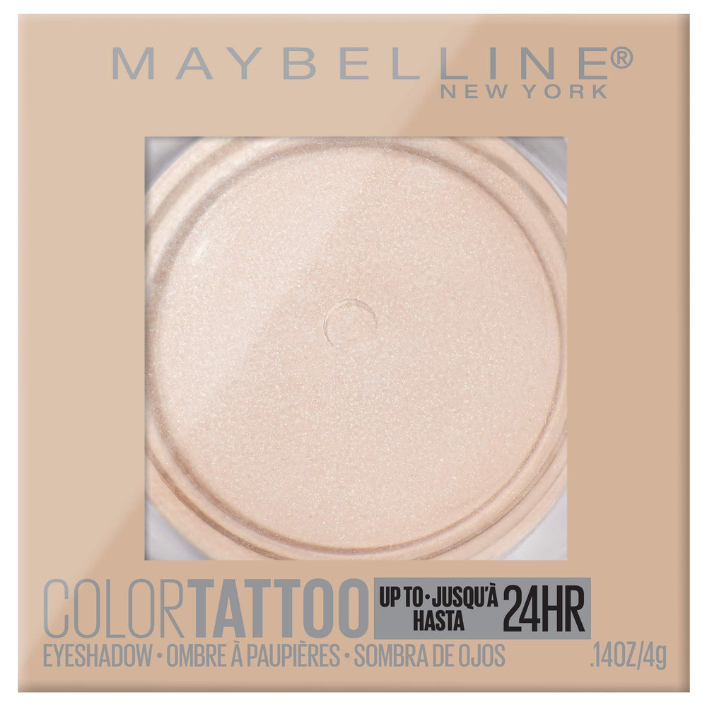 Maybelline Color Tattoo Front Runner cream eyeshadow swatch shows rich pigment and smooth texture.