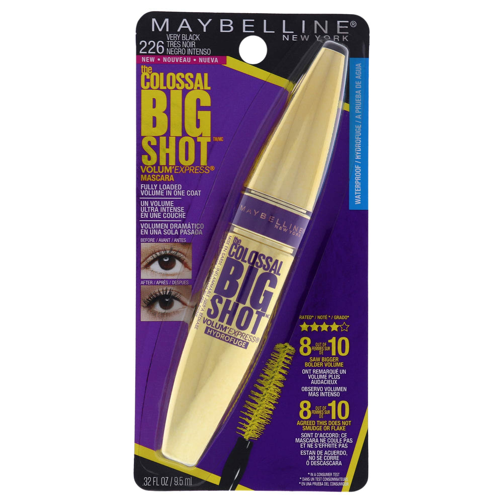 Envase de Maybelline Colossal Big Shot para presentación atractiva y volumen inmediato