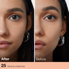 Cubriendo ojeras con Maybelline, acabado natural y ligero.