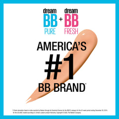La Maybelline Dream Pure BB Cream hidrata y ofrece acabado mate sin aceite.