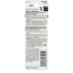 Product packaging and front label for Maybelline Expert Wear pencils.