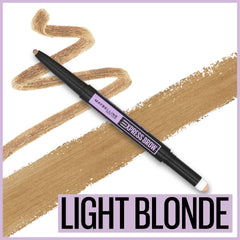 Maybelline Express Brow: esponja con polvo integrada para rellenar y suavizar cejas.
