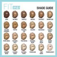 Maybelline Fit Me con aplicador incluido para una aplicación precisa.