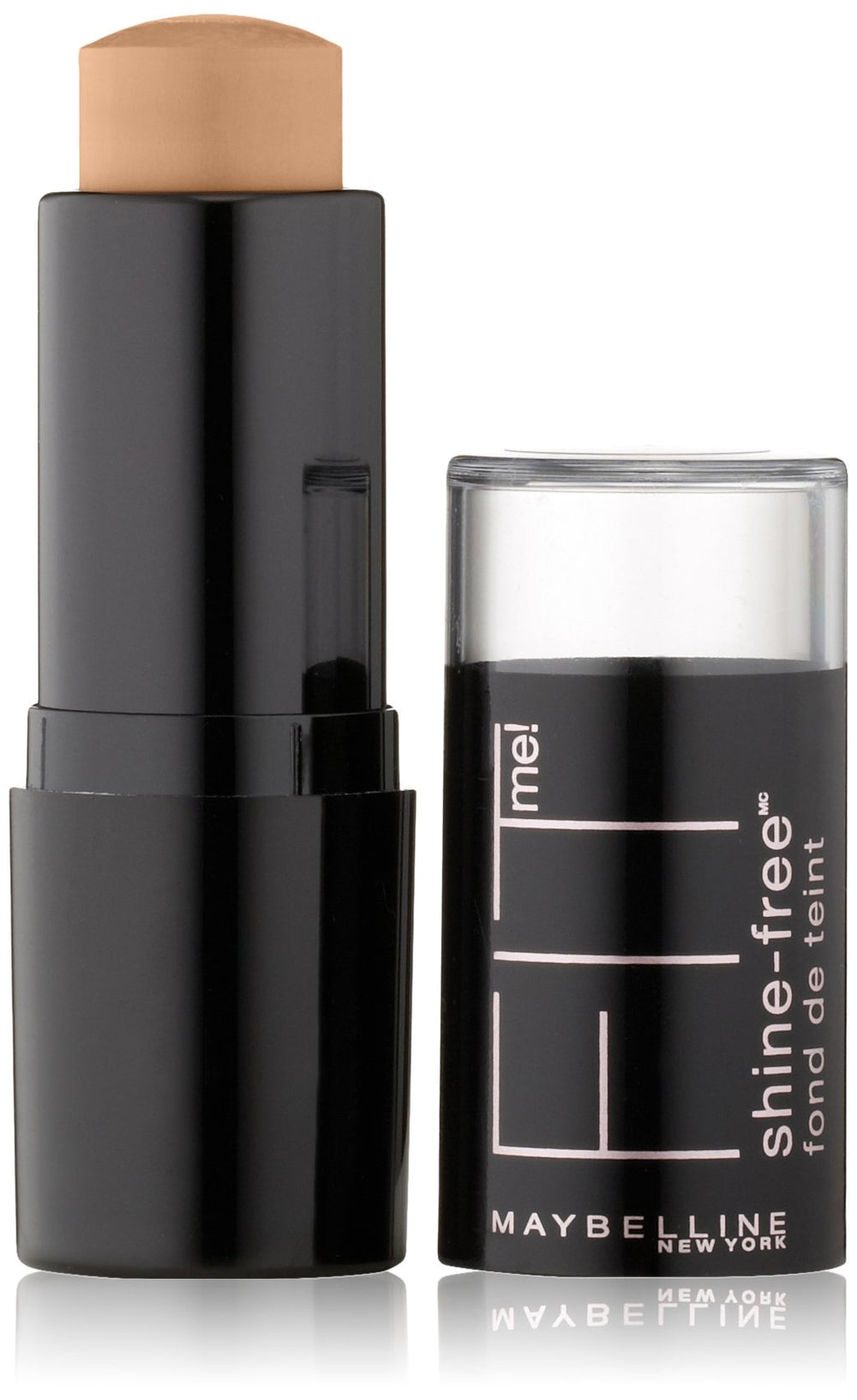 Base en barra sin aceite de Maybelline, tono Buff Beige, acabado mate natural.