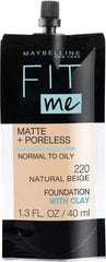 Maybelline Fit Me fundación líquida mate poros: cubre suavemente y refina poros