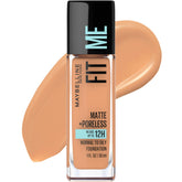 Maybelline Fit Me Matte + Poreless, botella de base con acabado natural y mate
