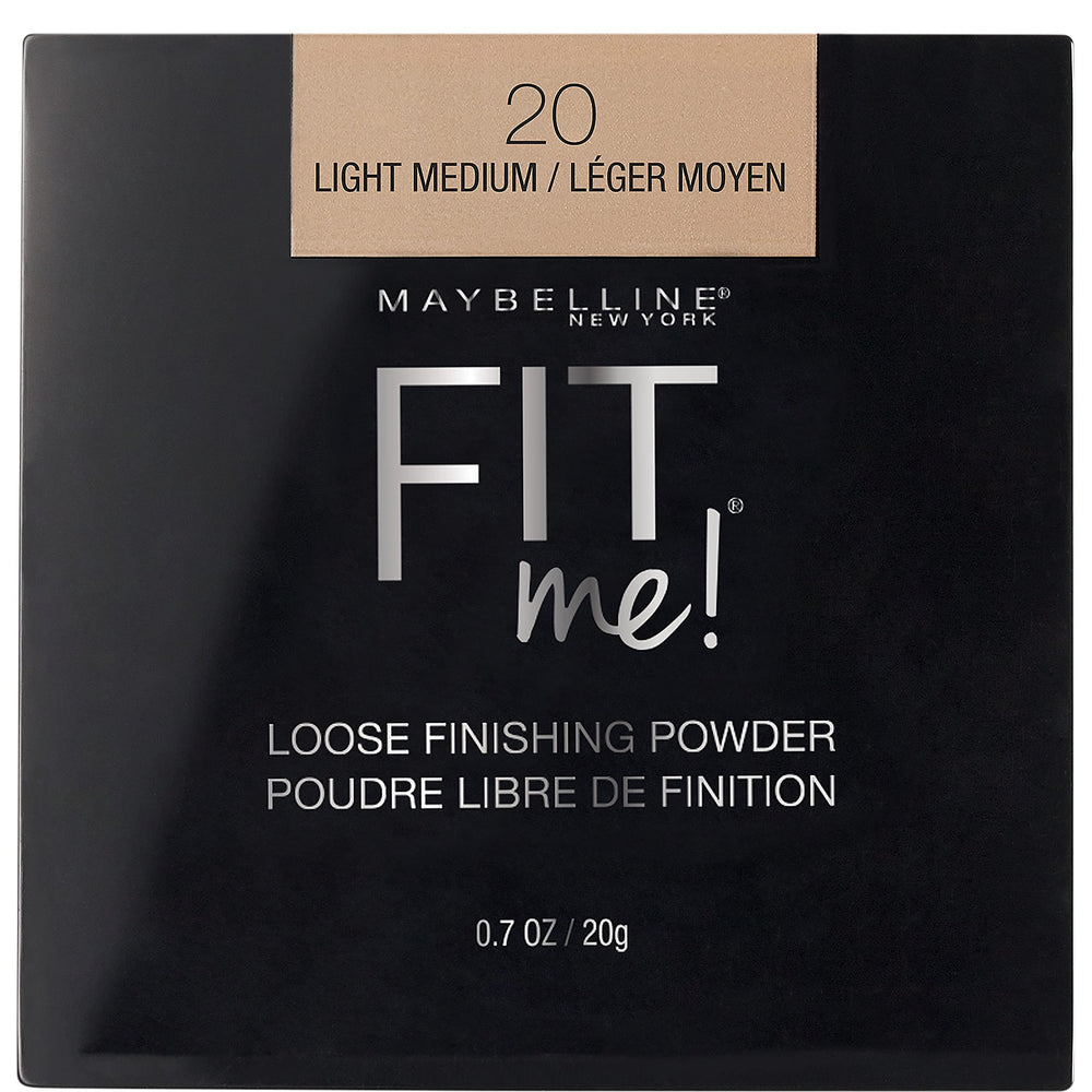 Polvo suelto Maybelline Fit Me en empaque compacto para acabado natural.