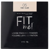 Maybelline Fit Me Polvo Suelto fijador para control de brillo y acabado natural.