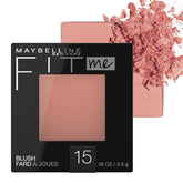 Maybelline Fit Me Rubor tono natural, aplicación suave para un acabado radiante.