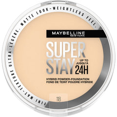Maybelline hibrido polvo fundación con cobertura media a plena y mate