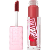 Maybelline Lifter Gloss Plump bottle in Hot Chili for heated color lift.